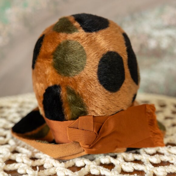 Vintage 1960s MR. JOHN Jr. Abstract Polka Dot Hat main image 10